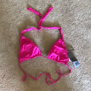 Hot pink bathing suit
